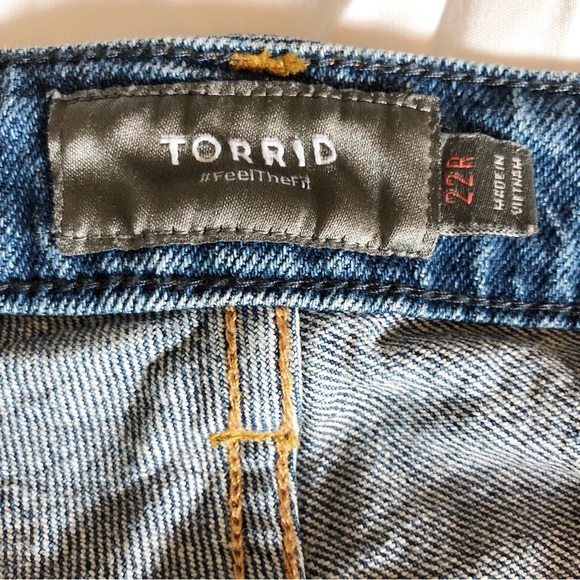 Torrid Stovepipe Straight Classic Denim High Rise Jeans Size 22 - Picture 5 of 12